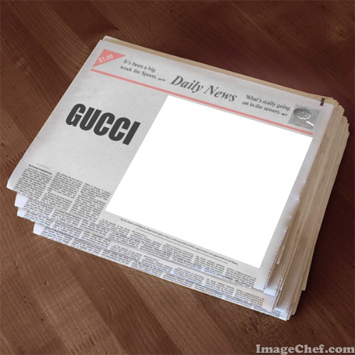 Daily News for Gucci Fotomontaža