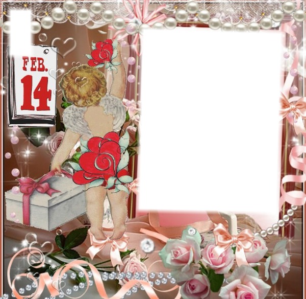 cadre  st  valentin Photomontage