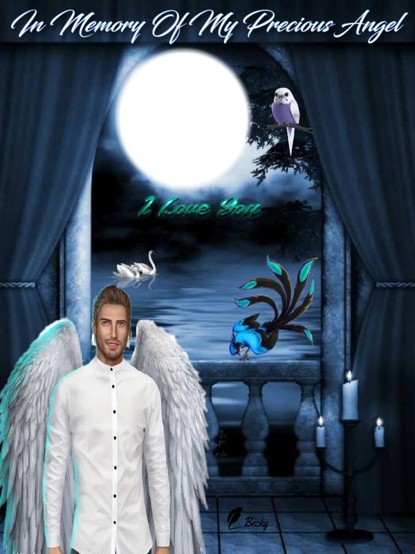 in loving memory of my loving angel Fotomontage