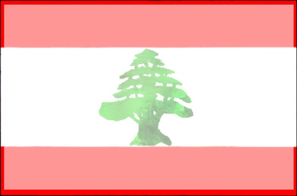 Drapeau Liban Montaje fotografico