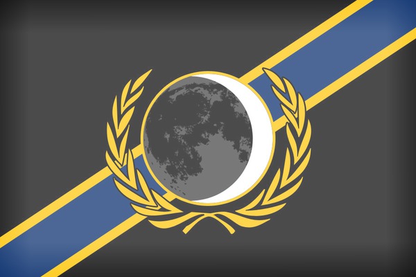 Luna flag Photomontage