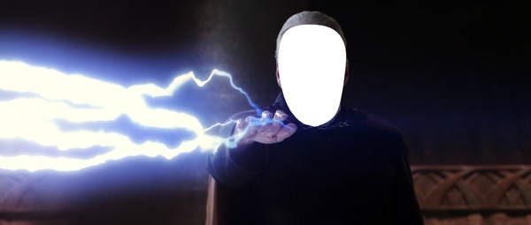 dooku lightning Photo frame effect