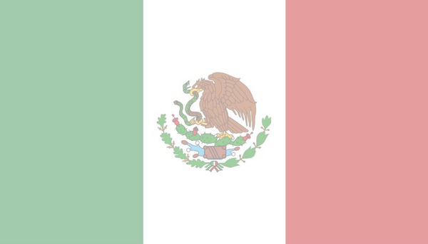 drapeau mexique フォトモンタージュ