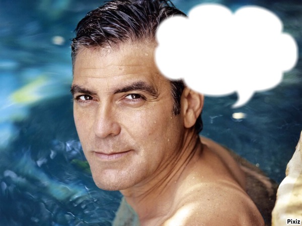 Georges clooney Photo frame effect