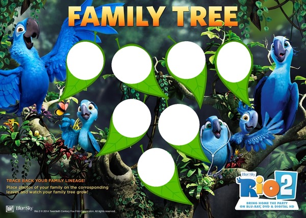 Rio : family tree Photo frame effect