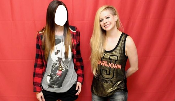Avril Lavigne e Você Fotomontage