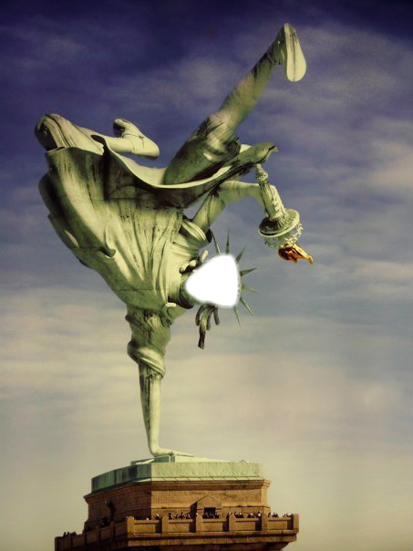 Hip hop statue de la liberté Fotomontage