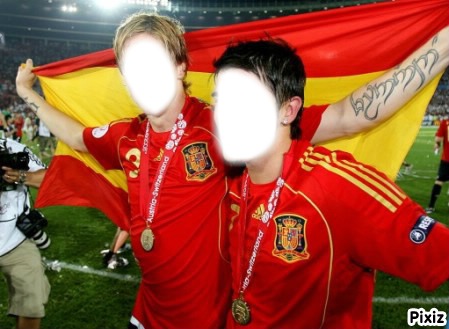 David Villa Fernando Torres Photo frame effect