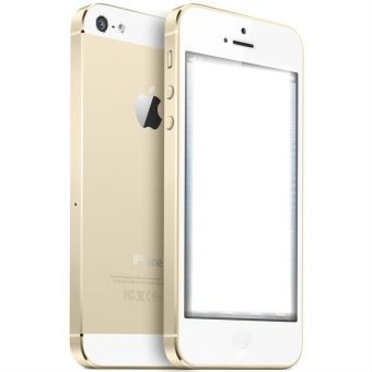 iPhone 5s Dorado Fotomontaža