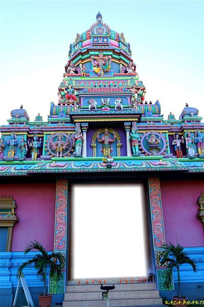 entrée temple Narasimha Photo frame effect