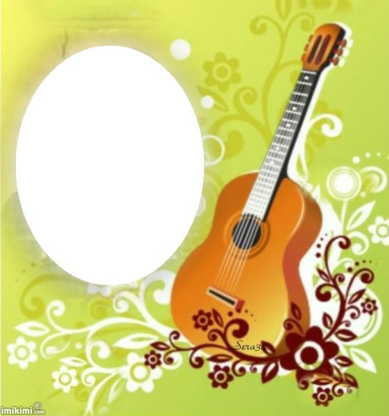 montage guitare Photo frame effect
