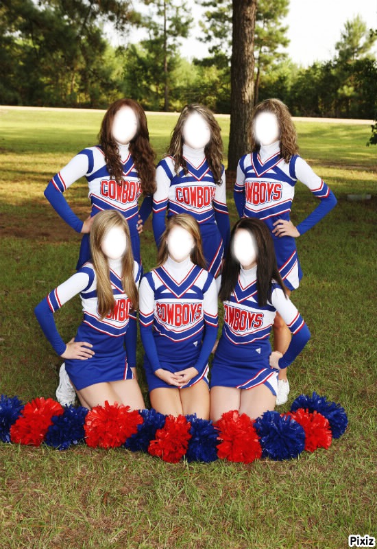 cheerleaders Montaje fotografico
