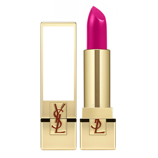 Yves Saint Laurent Rouge Pur Couture Lipstick in Fuchsia フォトモンタージュ