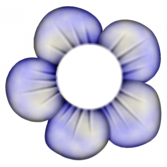 fleur bleue Fotomontaža