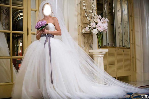 robe de marier magnifique Photo frame effect