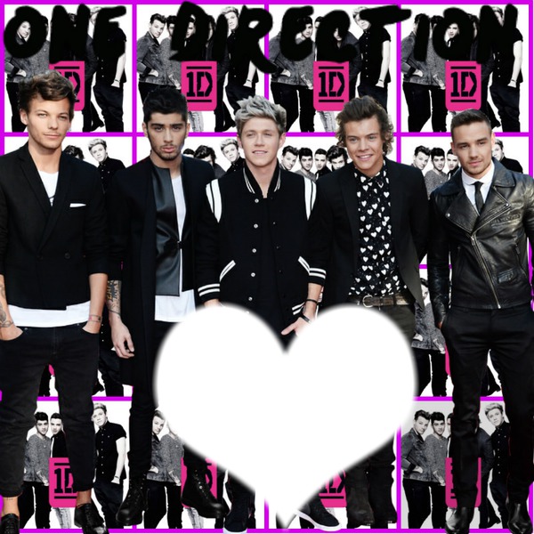 Collage con ONE DIRECTION Fotomontage