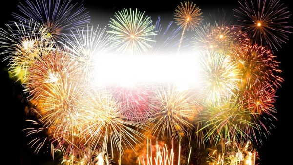 fireworks Photo frame effect