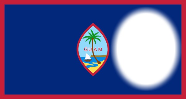 Guam flag Photo frame effect