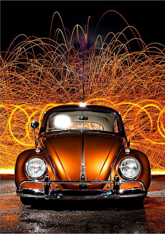 Beetle Volkswagen Фотомонтажа