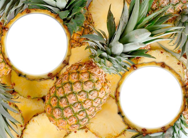 Ananas Fotomontage