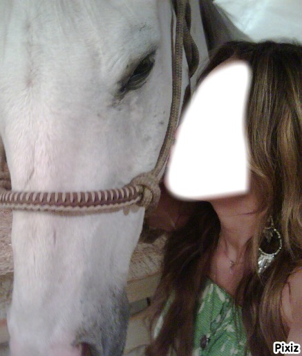 mon cheval et moi Fotomontažas