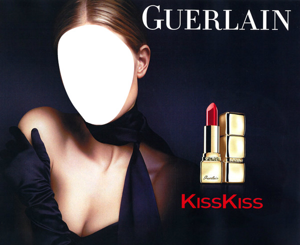 Guerlain KissKiss Lipstick advertising Фотомонтаж