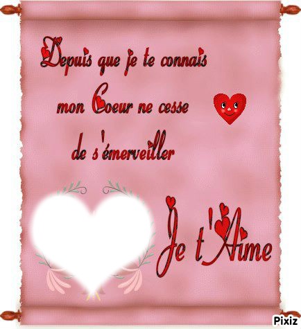 Message d'Amour フォトモンタージュ