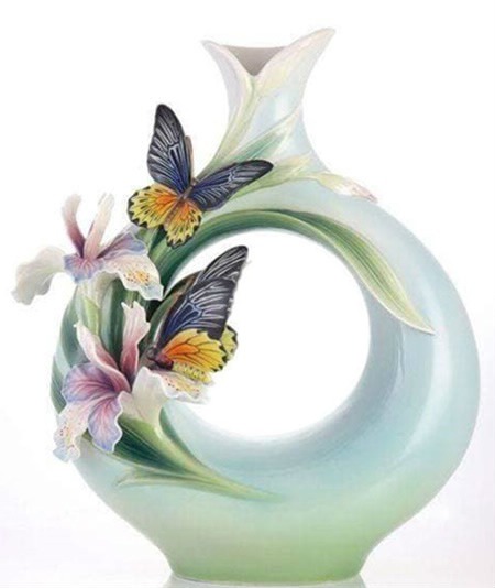 Cc jarrón orquídeas,mariposas Fotomontagem