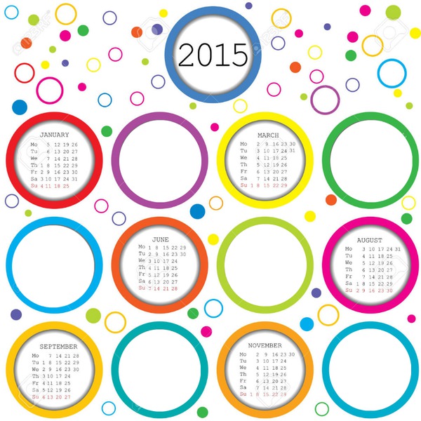 calendrier 2015 Fotomontagem