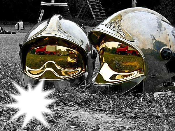 casque de pompier Fotomontasje