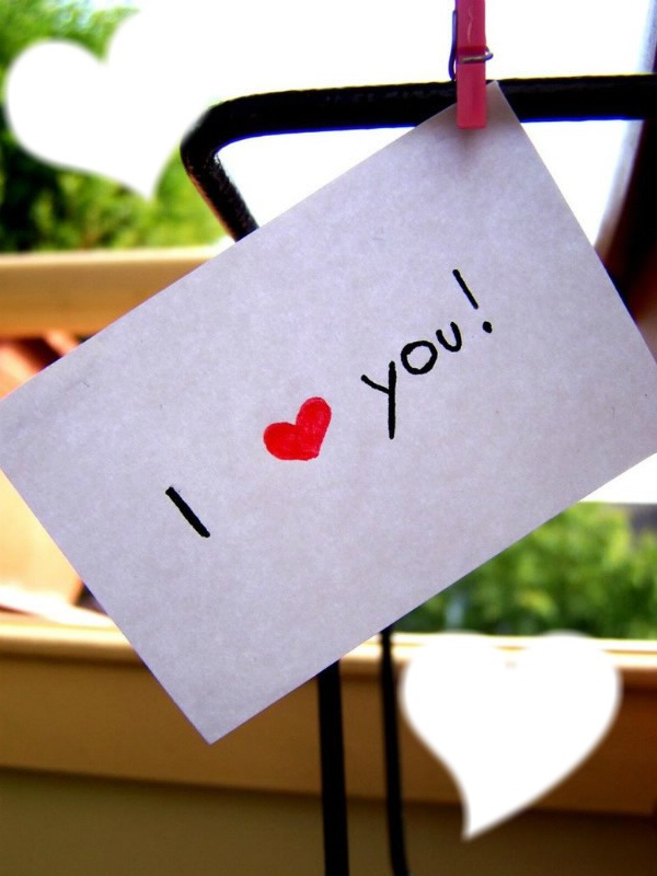 I ♥ you! Fotomontāža