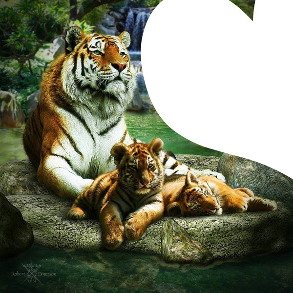 la tigresse Fotomontage