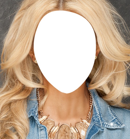 beautiful girl blonde Fotomontage