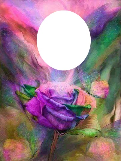 multi color rose Fotomontaggio