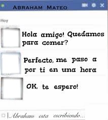 chat falso con abraham mateo Montage photo