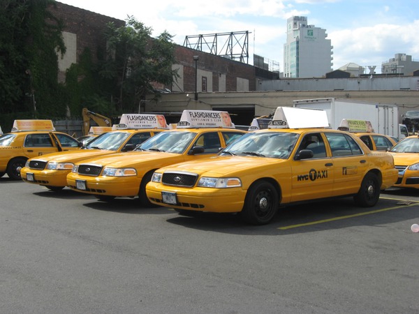 taxi nyc Fotomontaggio