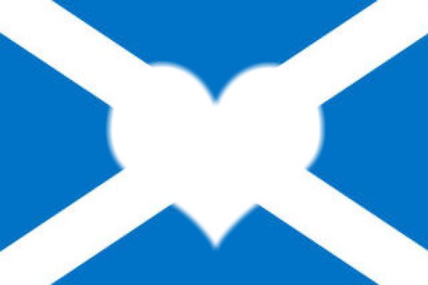 Scotland flag Фотомонтаж