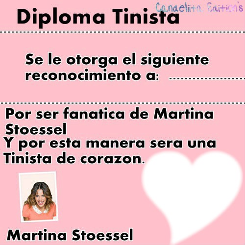 Diploma Tinista con tu foto Fotoğraf editörü