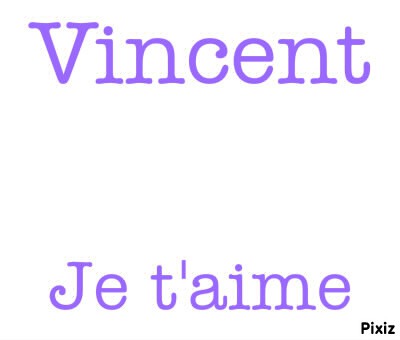 Vincent je t'aime Fotomontage