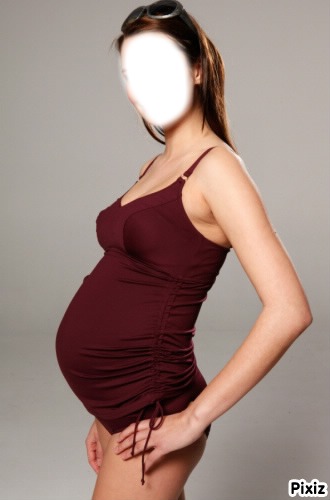 femme enceinte Photo frame effect
