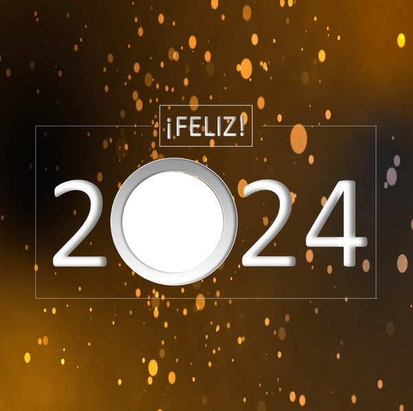 ¡Feliz 2024! Fotomontáž