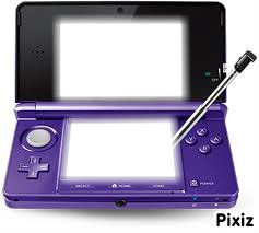 Nintendo DS Purple Photo frame effect