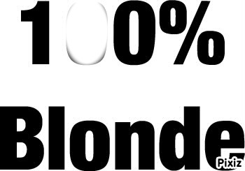 100% blonde Fotomontagem