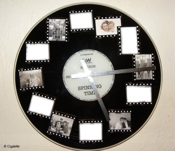 horloge diapo Photo frame effect