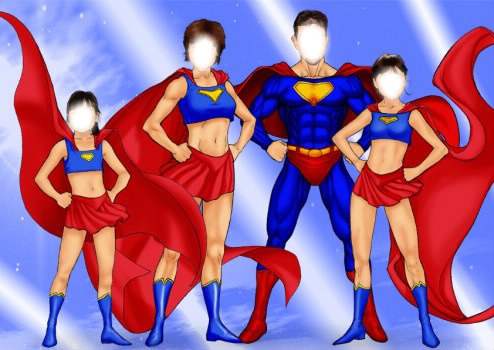 super heros 4 Fotomontaggio