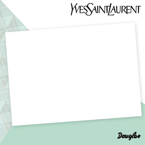Douglas Yves Saint Laurent Photo frame effect