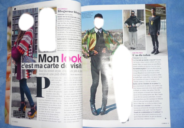 magazine mode Photomontage