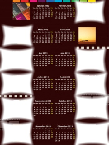 calendrier Fotomontage