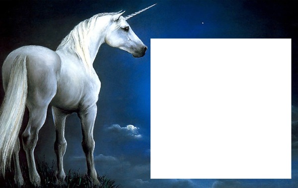 unicornio Fotomontagem