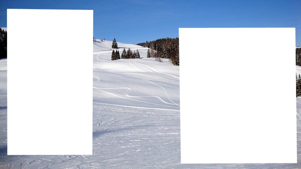 ski Photo frame effect